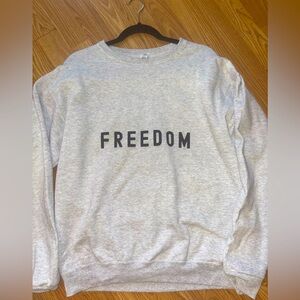 Freedom Gray Men's Sweater- sport grey. Charlie Kirk turning point
